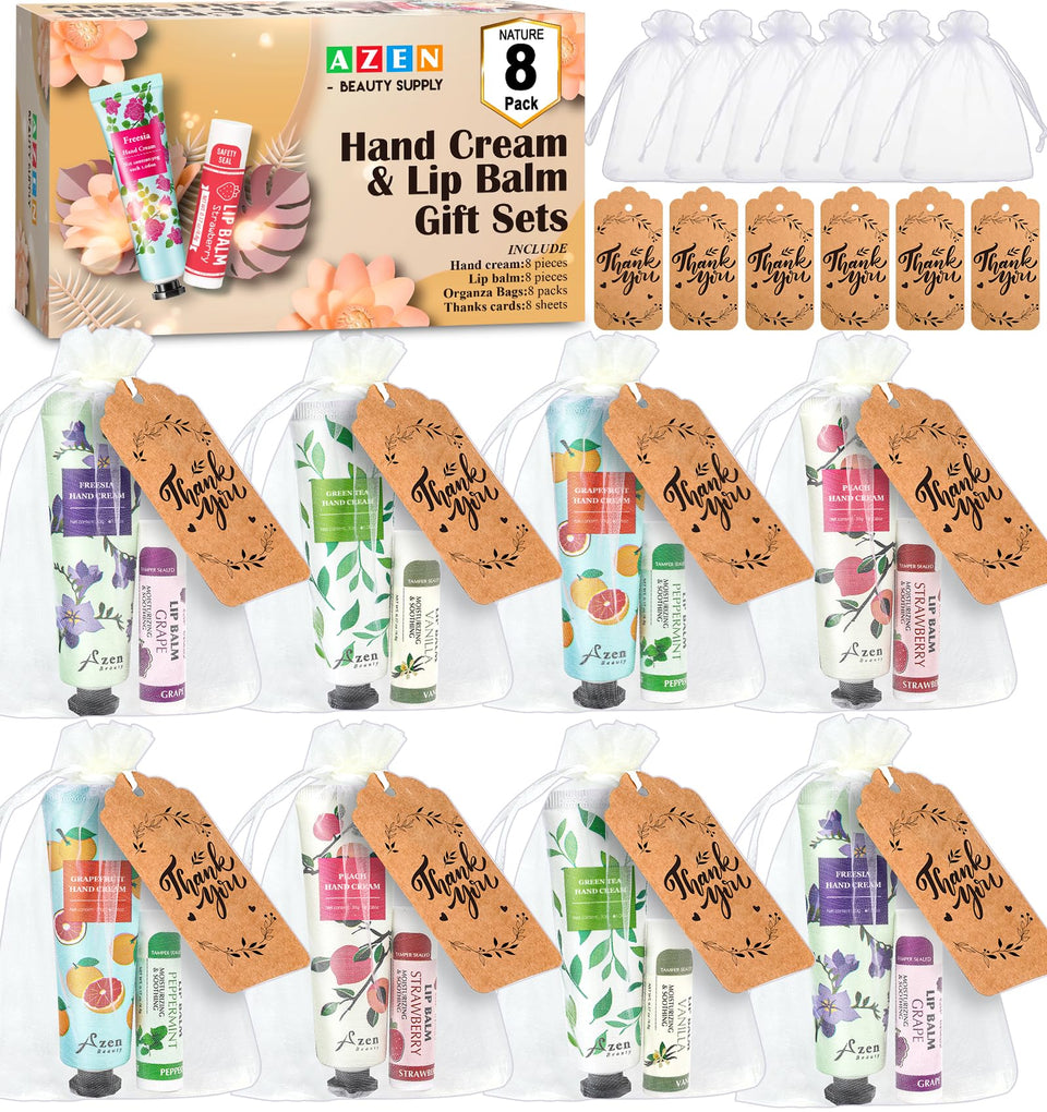AZEN front packaging photo showing full eight-set kit and gift components, convenient gifting