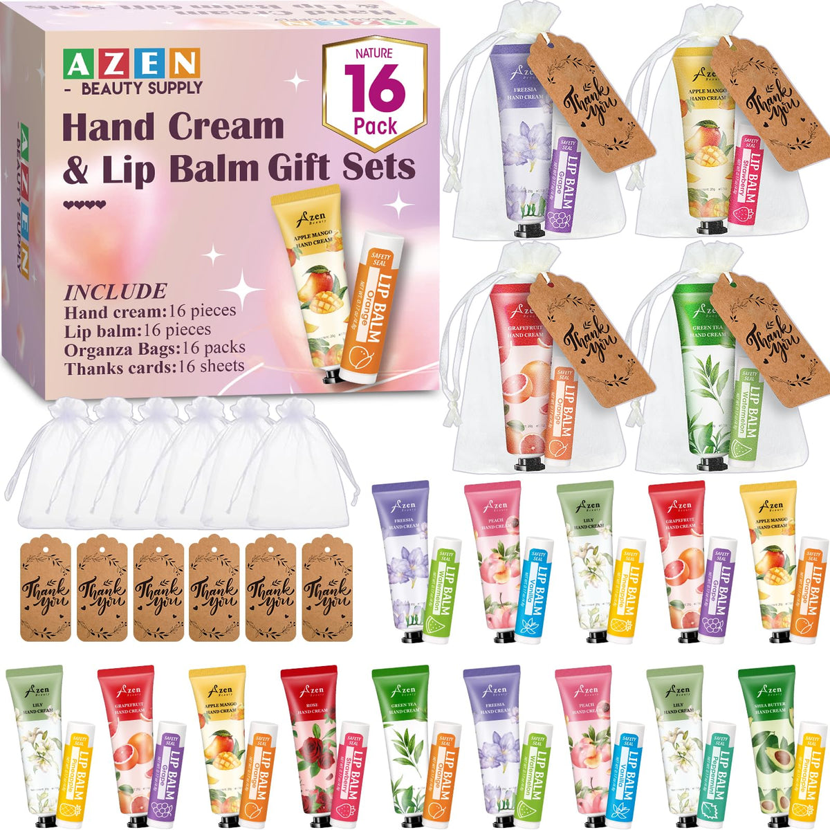 AZEN front packaging showing full gift set and event-ready presentation