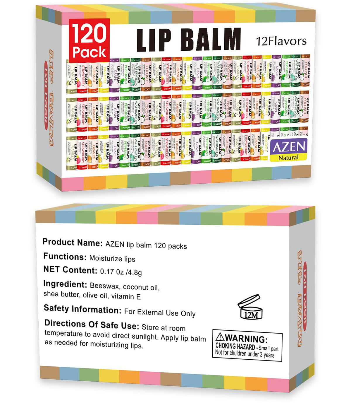 AZEN retail display arrangement showing shelf-ready bulk convenience