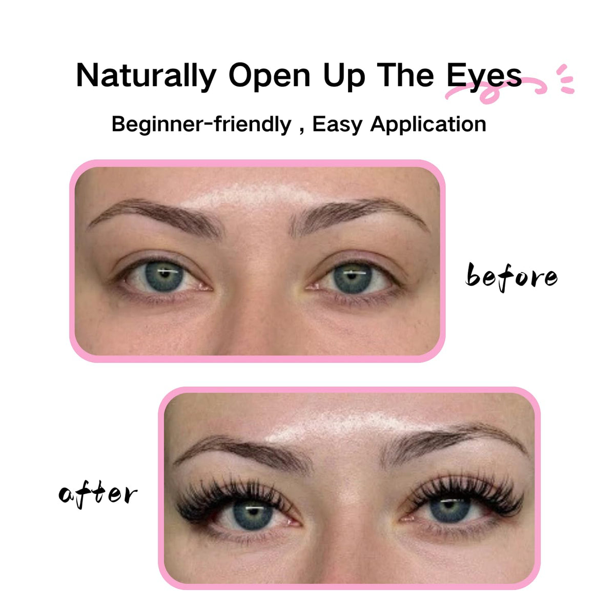 Azenlo lash strip on hand showing scale and easy trimming benefit