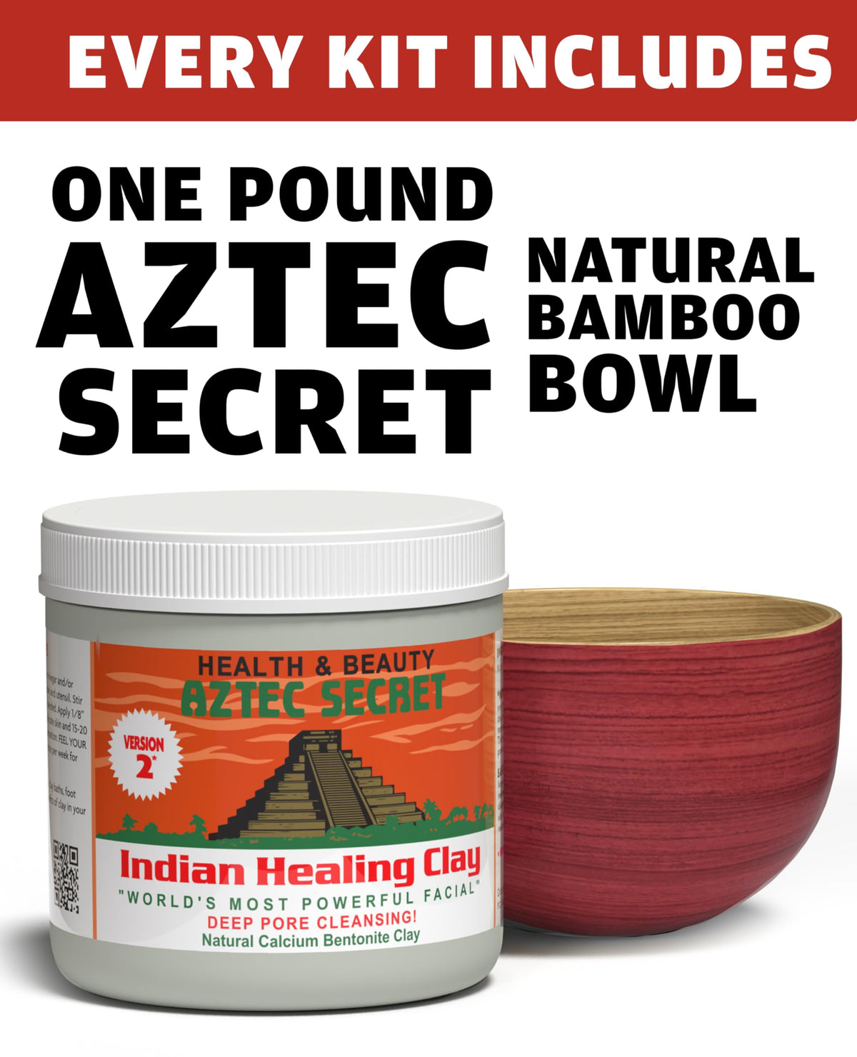 Aztec Secret clay texture closeup illustrating fine powder quality