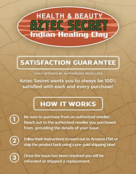 Aztec Secret clay mask applied on face demonstrating deep-cleaning benefit