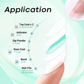 AZUREBEAUTY activator and top coat staged showing system compatibility benefit