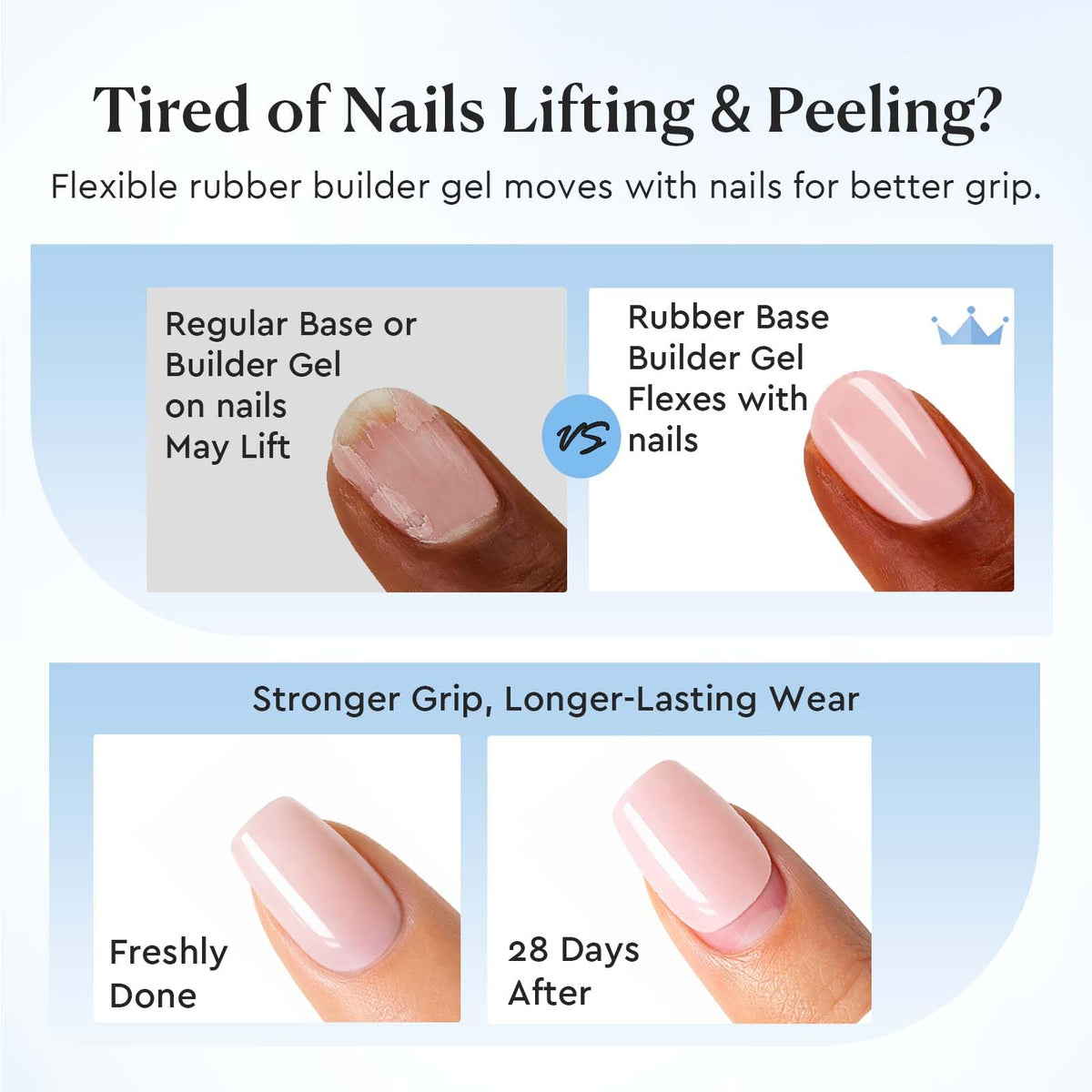 AZUREBEAUTY brush applying gel to nail tip demonstrating easy shaping