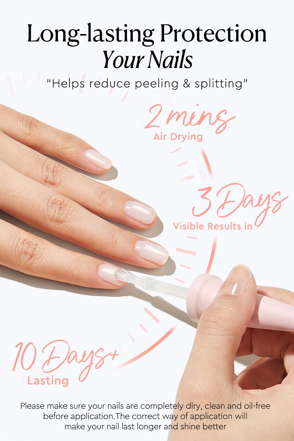 AzureBeauty being applied to a nail demonstrating simple, buildable layering