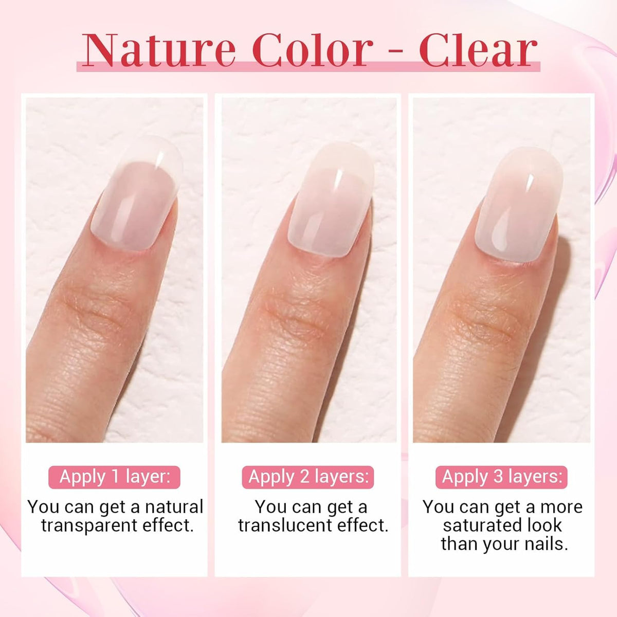 AzureBeauty before and after repaired nail demonstrating improved strength