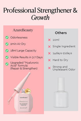 AZUREBEAUTY label close-up highlighting key ingredients and care