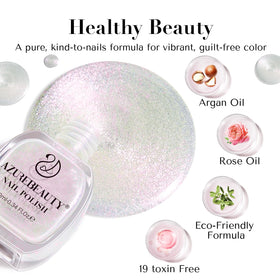 AZUREBEAUTY bottle beside coin showing 10ml compact size benefit