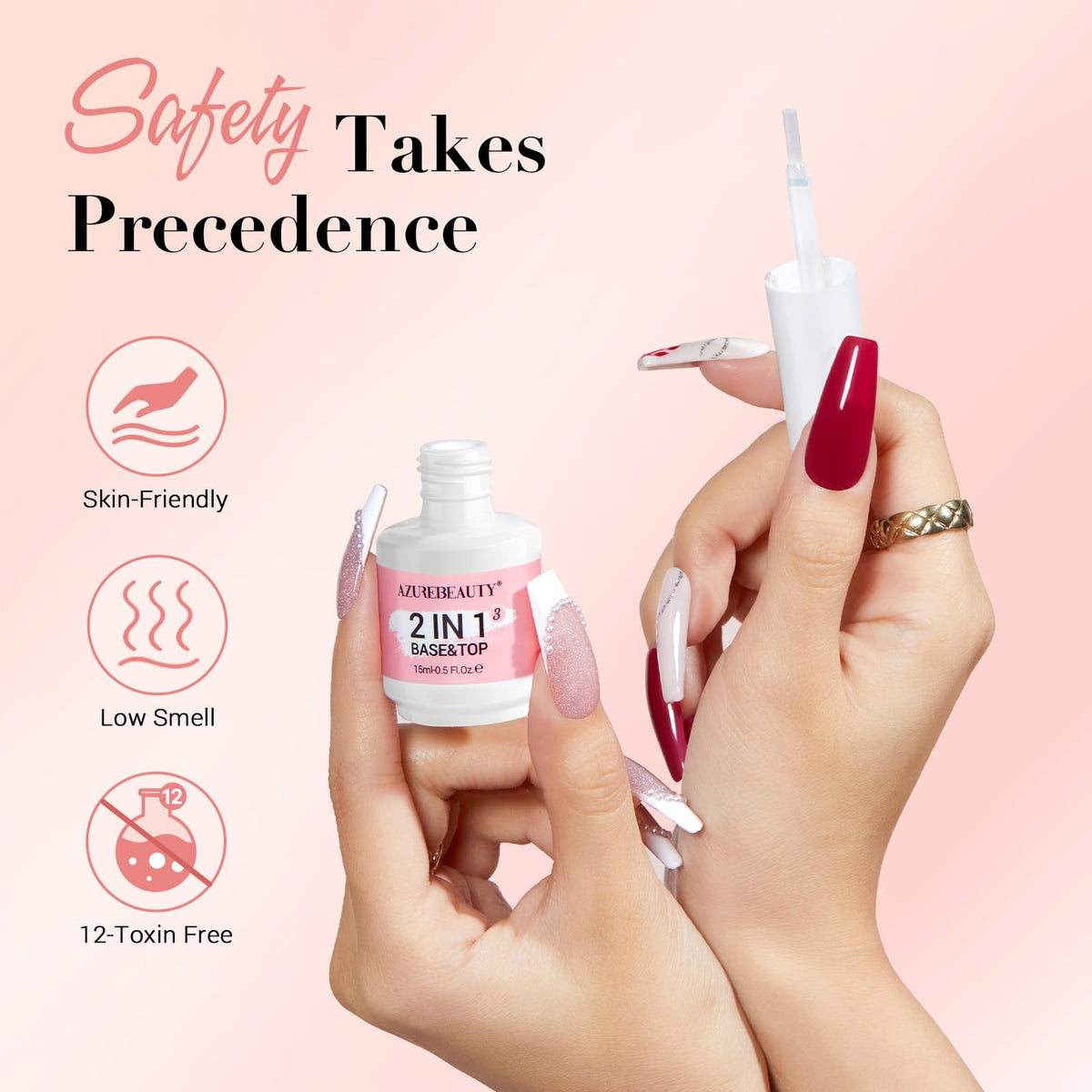AZUREBEAUTY brush detail emphasizing precise application and easy replacement