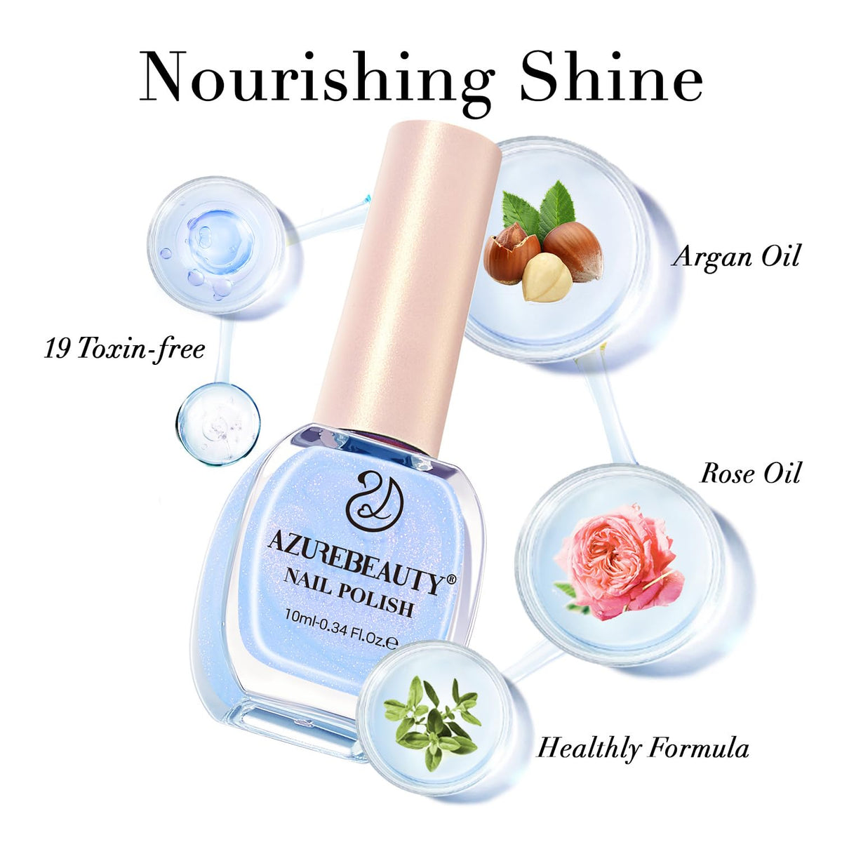 AZUREBEAUTY polish being applied during a DIY manicure for quick-dry convenience