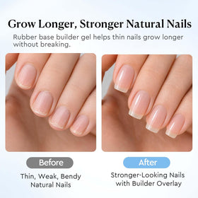 AZUREBEAUTY cured nail apex close view displaying added strength support