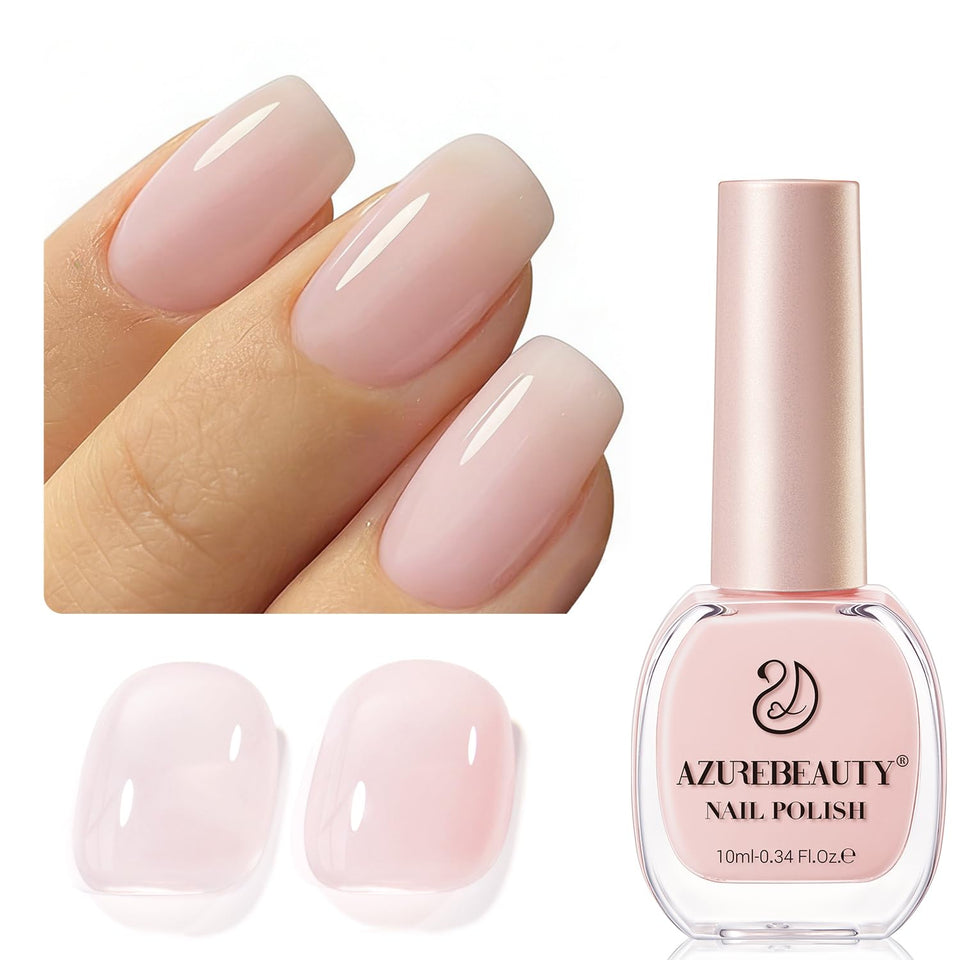 AZUREBEAUTY front bottle showing jelly pink shade and glossy finish benefit