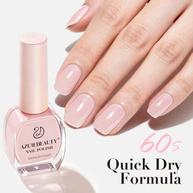 AZUREBEAUTY hand model wearing peach nails showcasing everyday wearable look