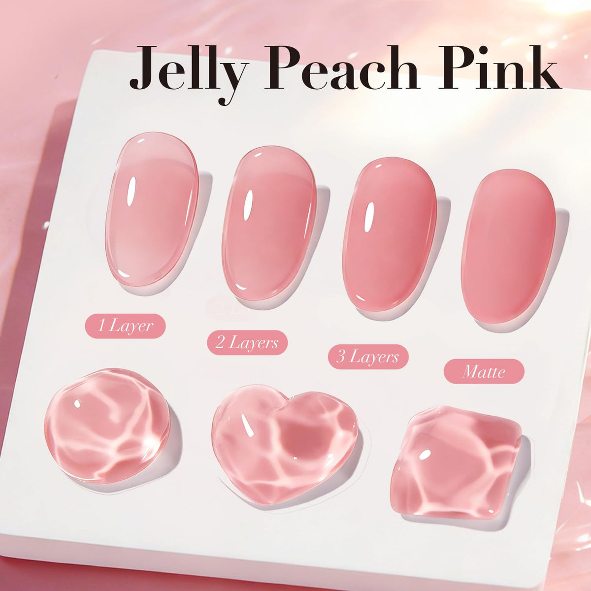 AZUREBEAUTY jelly texture droplet showing sheer buildable pigment and shine