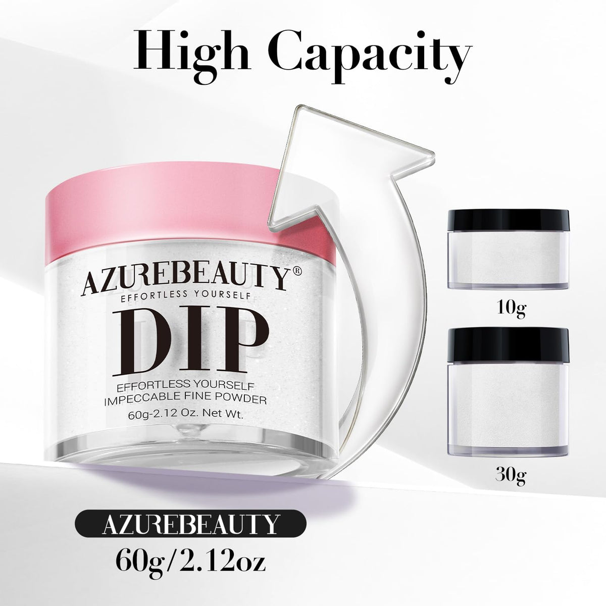 AZUREBEAUTY label close-up highlighting ingredients and low-odor benefit