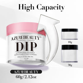 AZUREBEAUTY label close-up highlighting ingredients and low-odor benefit