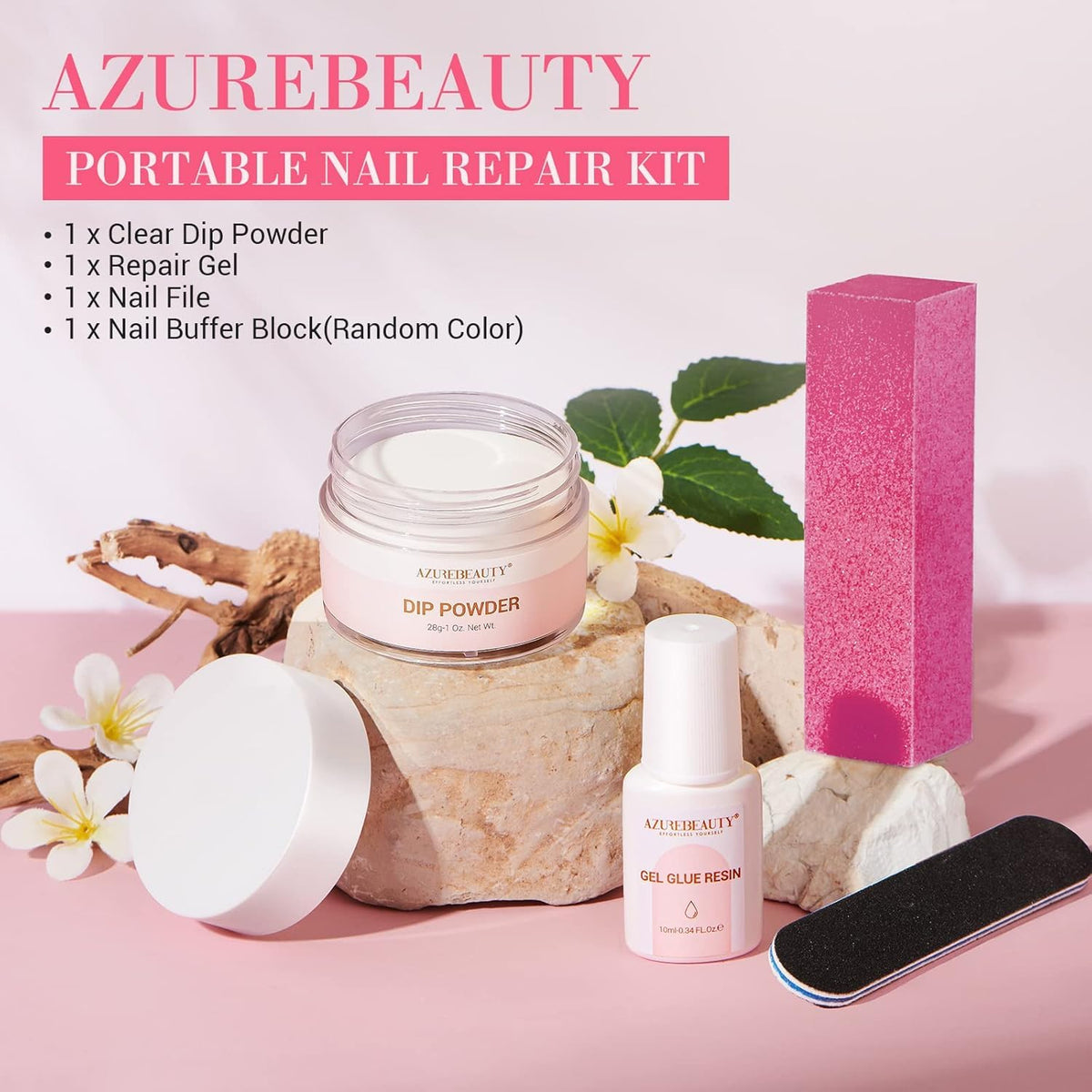 AzureBeauty lifestyle hand shot with repaired glossy nails for confidence