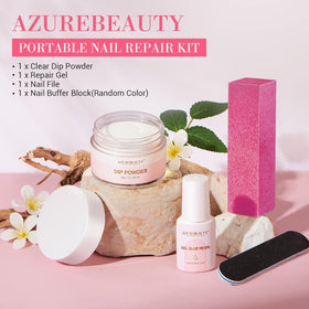 AzureBeauty lifestyle hand shot with repaired glossy nails for confidence