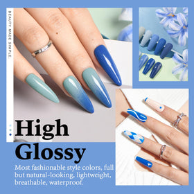 AZUREBEAUTY base activator top coat bottles showing easy application