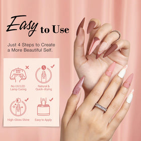AZUREBEAUTY liquid set and tools displayed for easy application