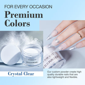 AZUREBEAUTY nails with transparent base to show enhanced nail art