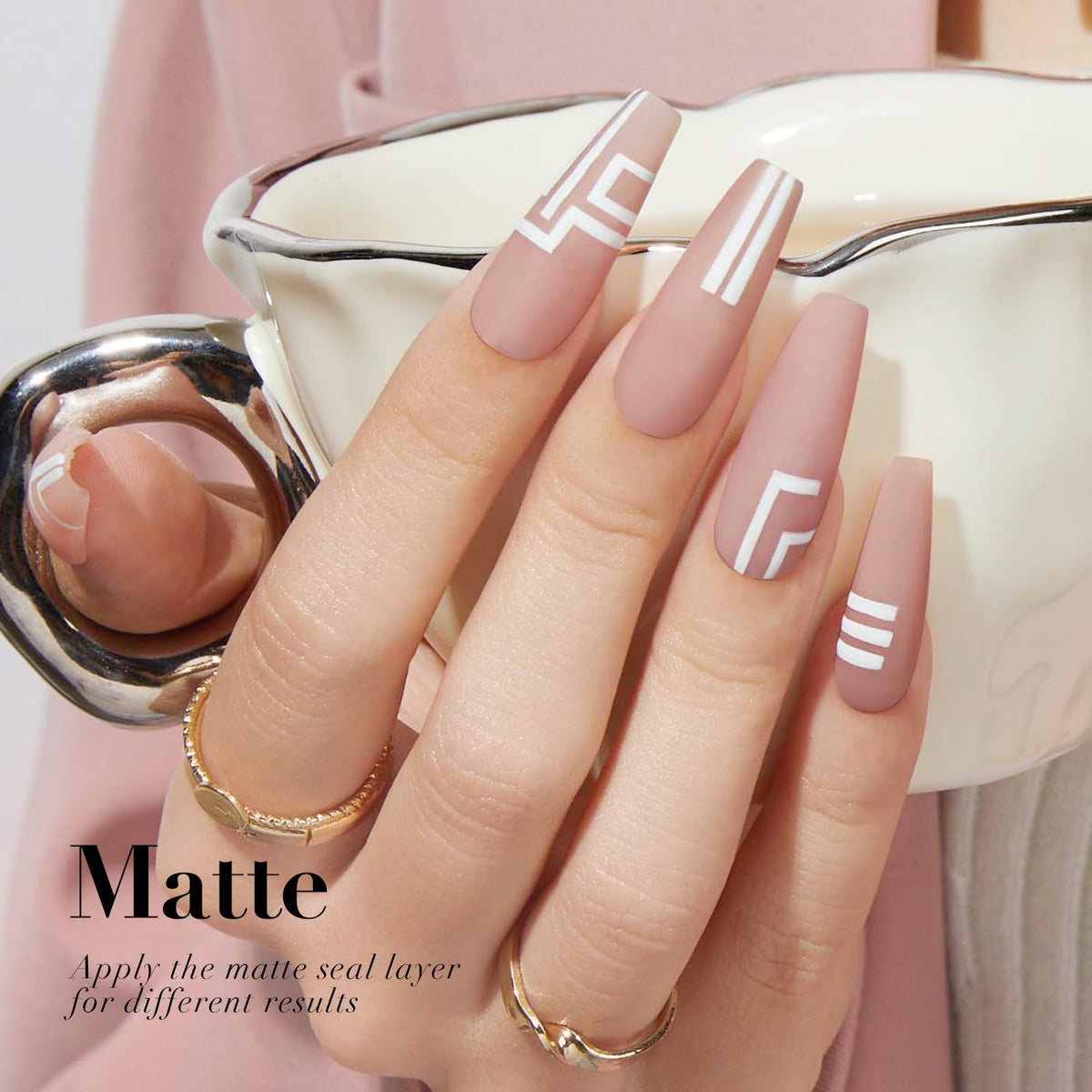 AZUREBEAUTY application demo on a nail showing clean thin-coat finish benefit