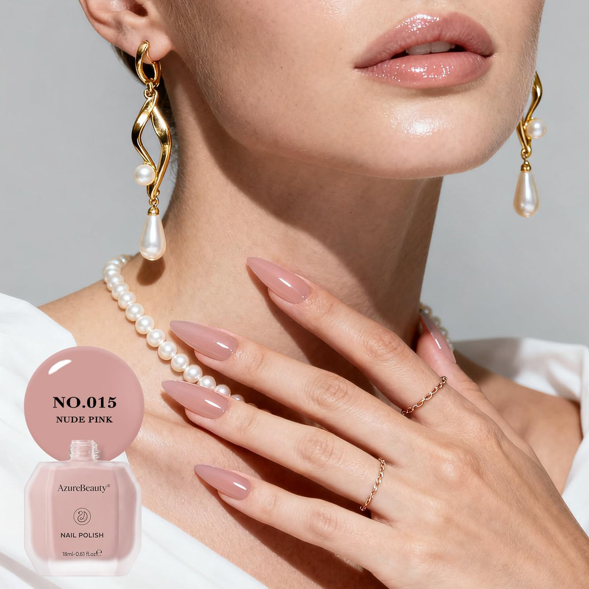 AZUREBEAUTY polish texture showing glossy sheen and even consistency benefit