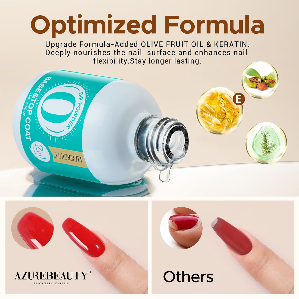 AZUREBEAUTY scale comparison with everyday item illustrating 15ml bottle size