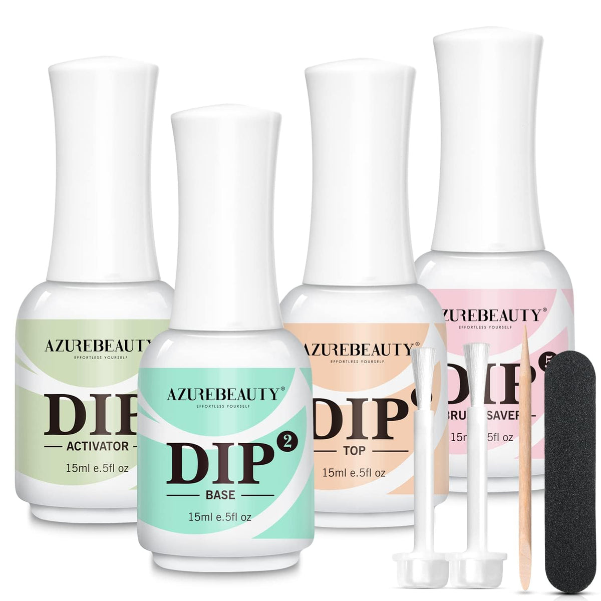 AZUREBEAUTY grouped bottles on shelf highlighting low-odor design