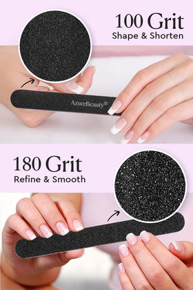 AZUREBEAUTY six colorful sponge buffer blocks ready to smooth and shine nails