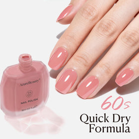 AZUREBEAUTY toenail pedicure photo showing natural sheer pink and long-wear look