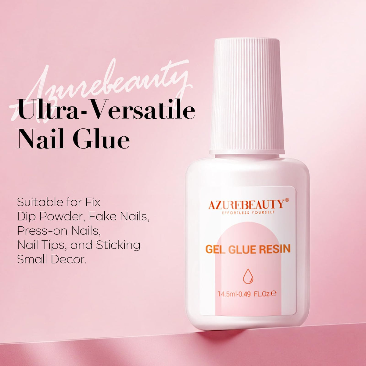 AZUREBEAUTY compact bottle inside a small beauty bag for on-the-go fixes