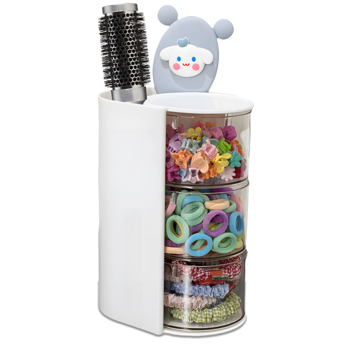 Azurphoric front view of assembled organizer shows neat storage and easy access