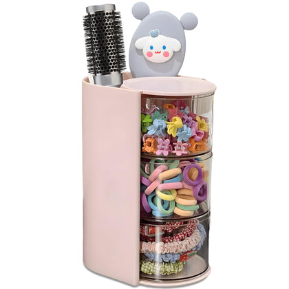 Azurphoric front view of pink organizer shows tidy storage and saves space