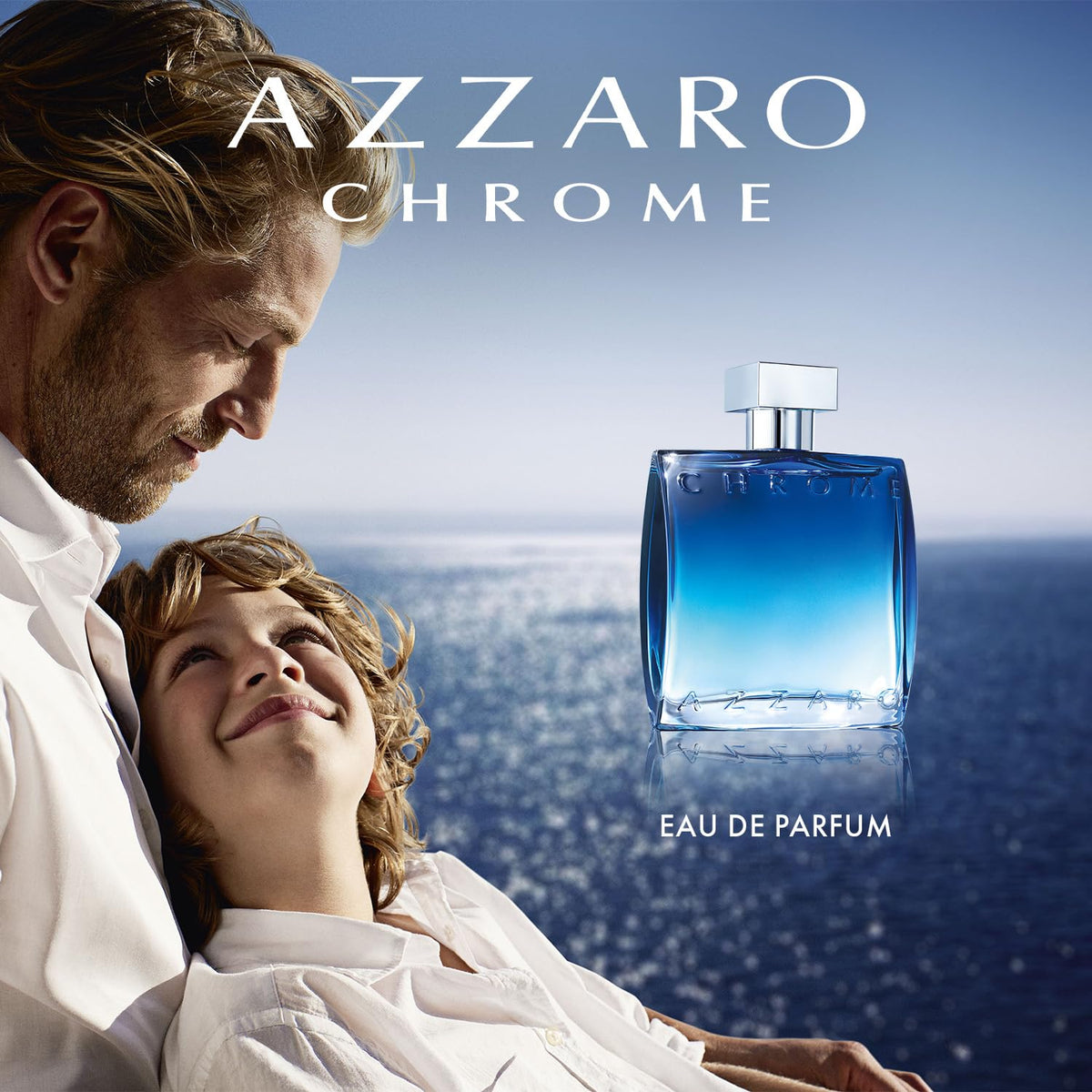 Azzaro Chrome side label highlighting perfume concentration and size