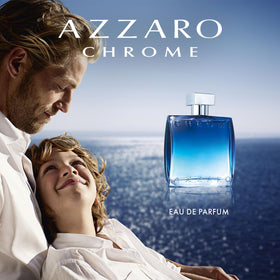 Azzaro Chrome side label highlighting perfume concentration and size