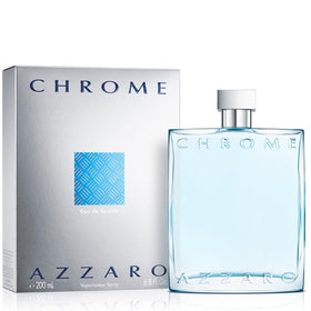 Azzaro Chrome front bottle view showcasing elegant design and fresh appeal