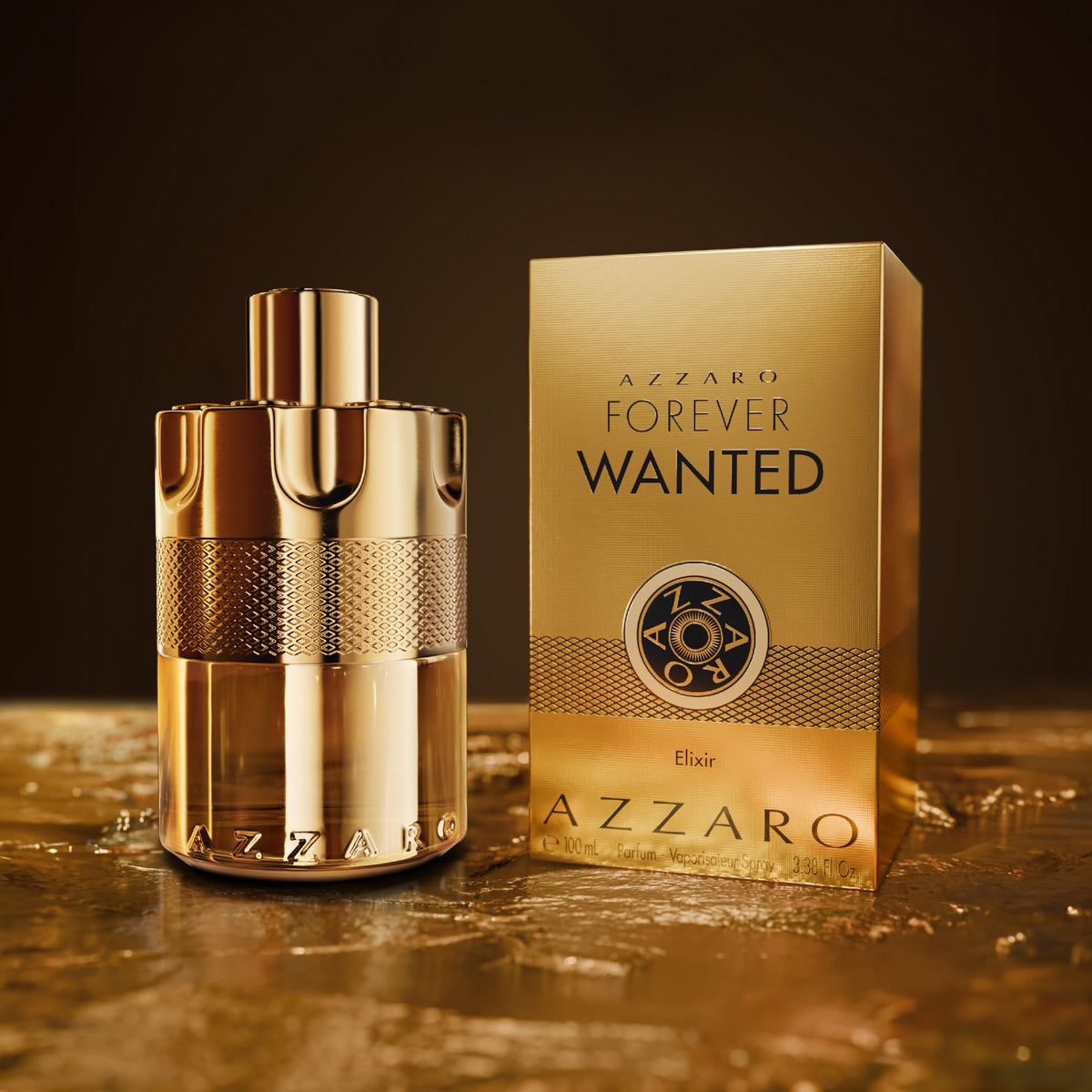 Evening outfit scene with Azzaro Elixir conveying stylish, seductive atmosphere