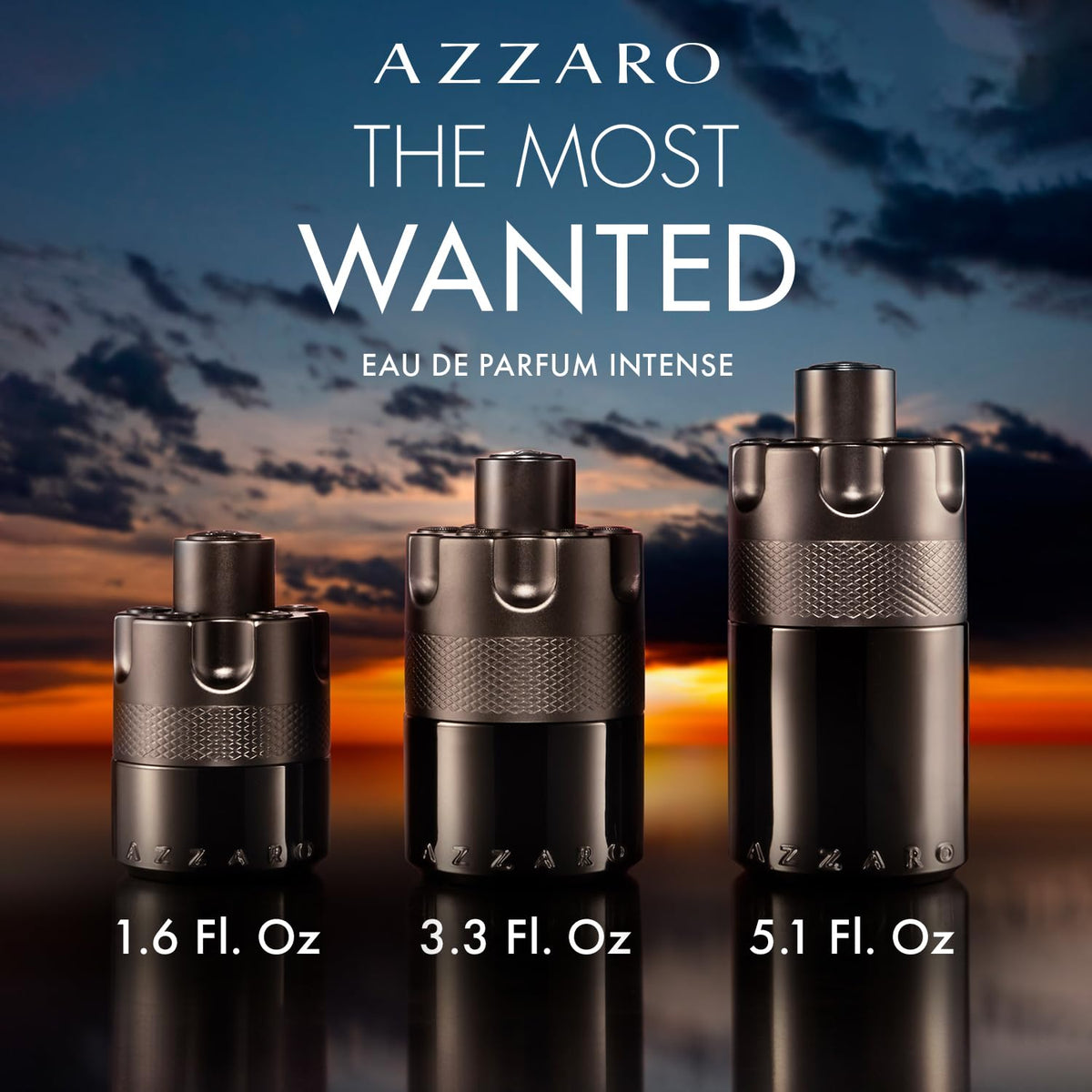 Azzaro bottle on a dresser lifestyle image conveying evening readiness