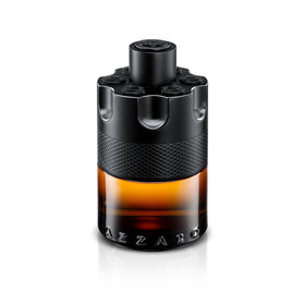 Azzaro front bottle shot showing bold barrel design and instant appeal