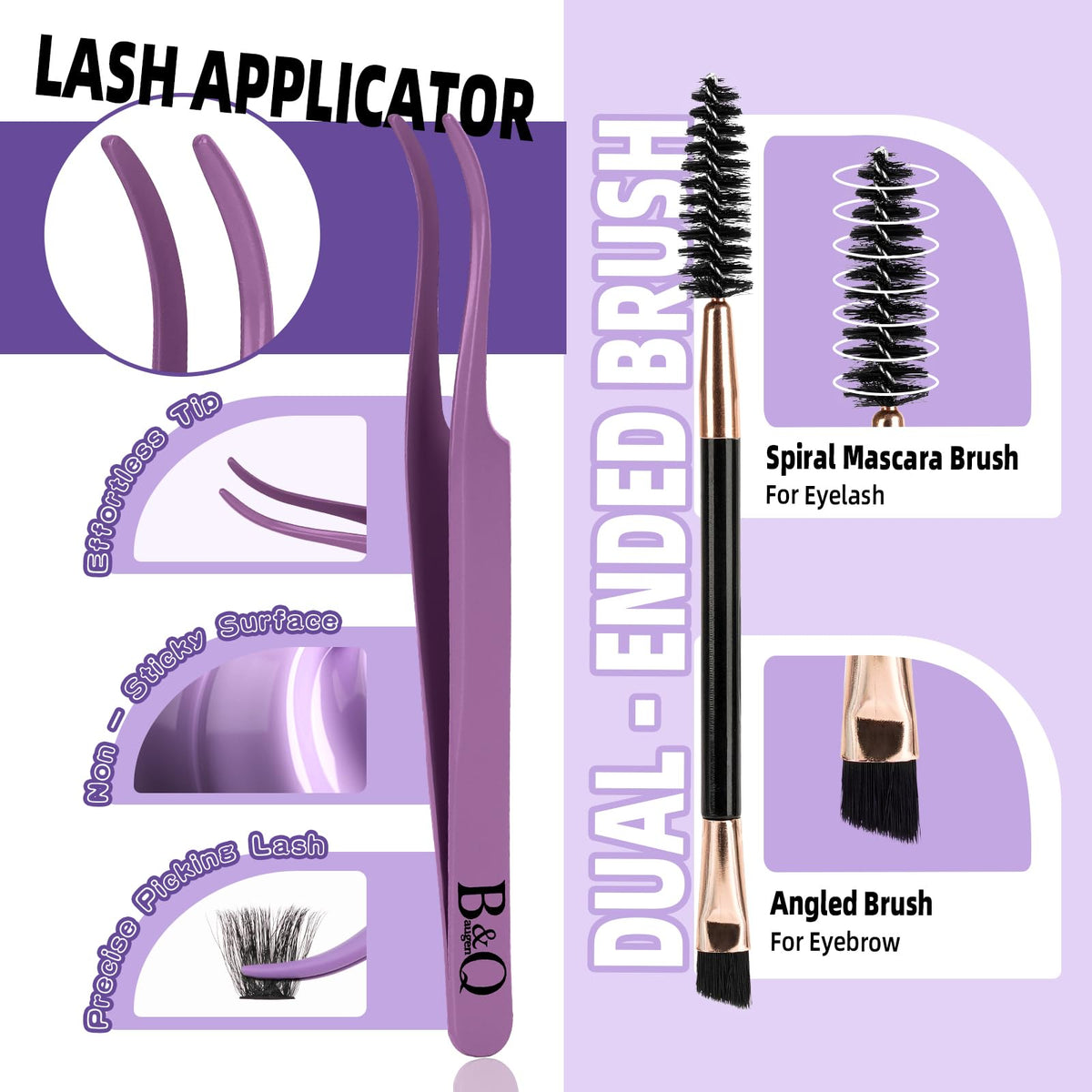 B&Qaugen double-ended brush blending clusters for seamless, natural look