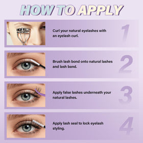 B&Qaugen remover oil and cleaned clusters illustrating safe removal and care for reusable lashes benefit