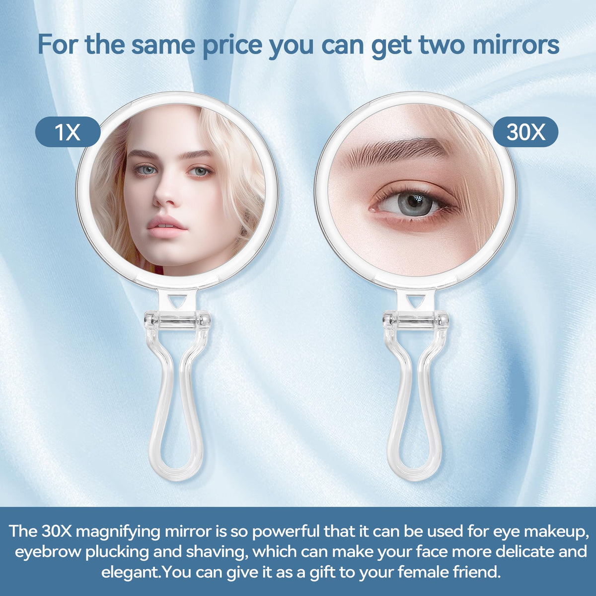 B Beauty Planet close-up of 30x lens detail revealing clarity for precision tasks
