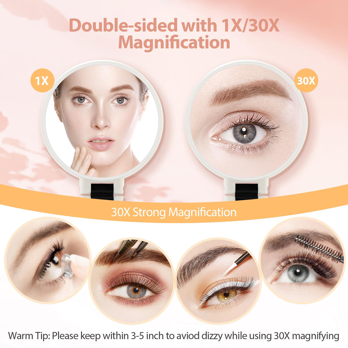B Beauty Planet close-up of 30X magnifying lens showing fine-detail clarity