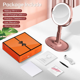 B Beauty Planet mirror rotated to display 360-degree adjustability and ease
