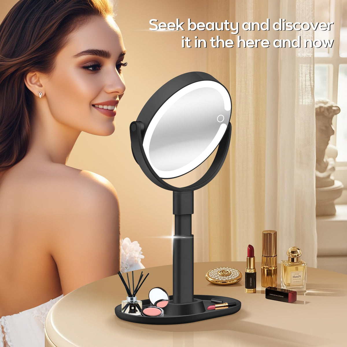 B Beauty Planet compact detachable parts packed in a travel bag for portability