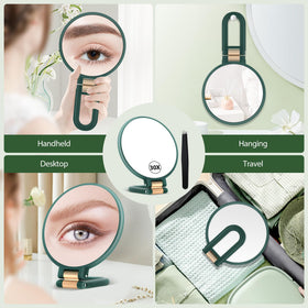 B Beauty Planet folded compact travel size slipping into a handbag for portability