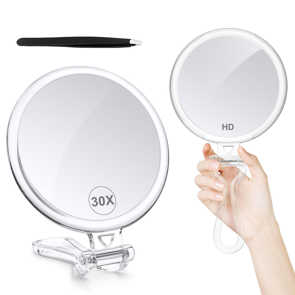 B Beauty Planet front view showing double-sided mirror and compact design benefit