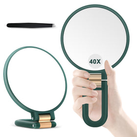 B Beauty Planet folded mirror front view, portable and compact
