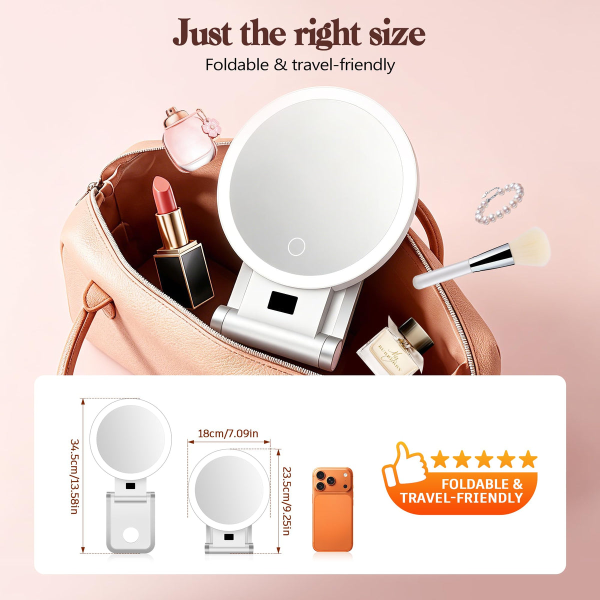 B Beauty Planet lifestyle travel pouch shot demonstrating ready-to-go beauty convenience